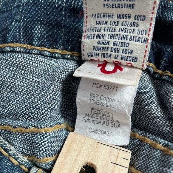 True Religion Low Rise Dirty Wash Jeans Sz 24 - Picture 7 of 7
